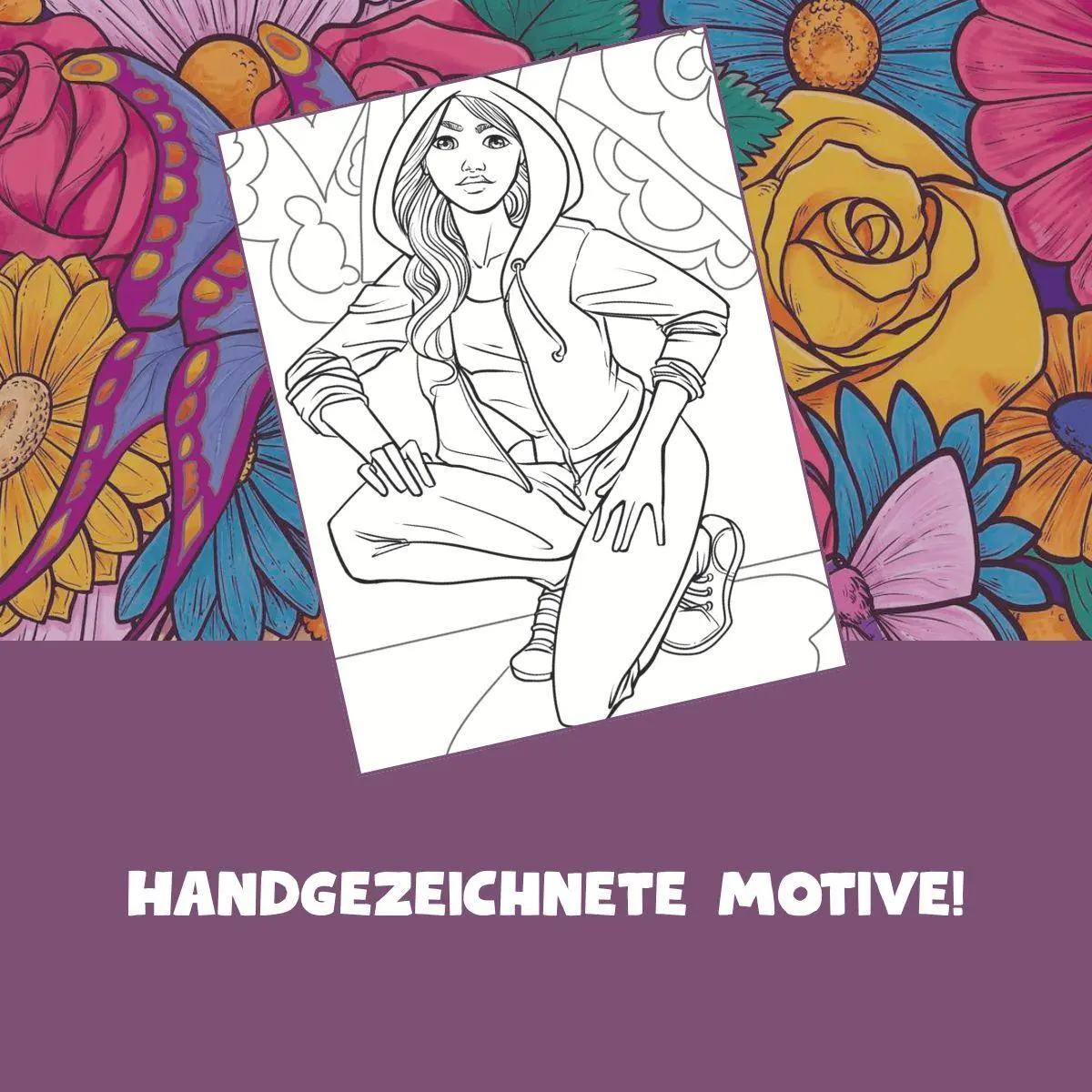 Bild: 9783735893222 | Malbuch Mädchenzeit | Das Malbuch ab 10 Jahren | Sara Otterstätter