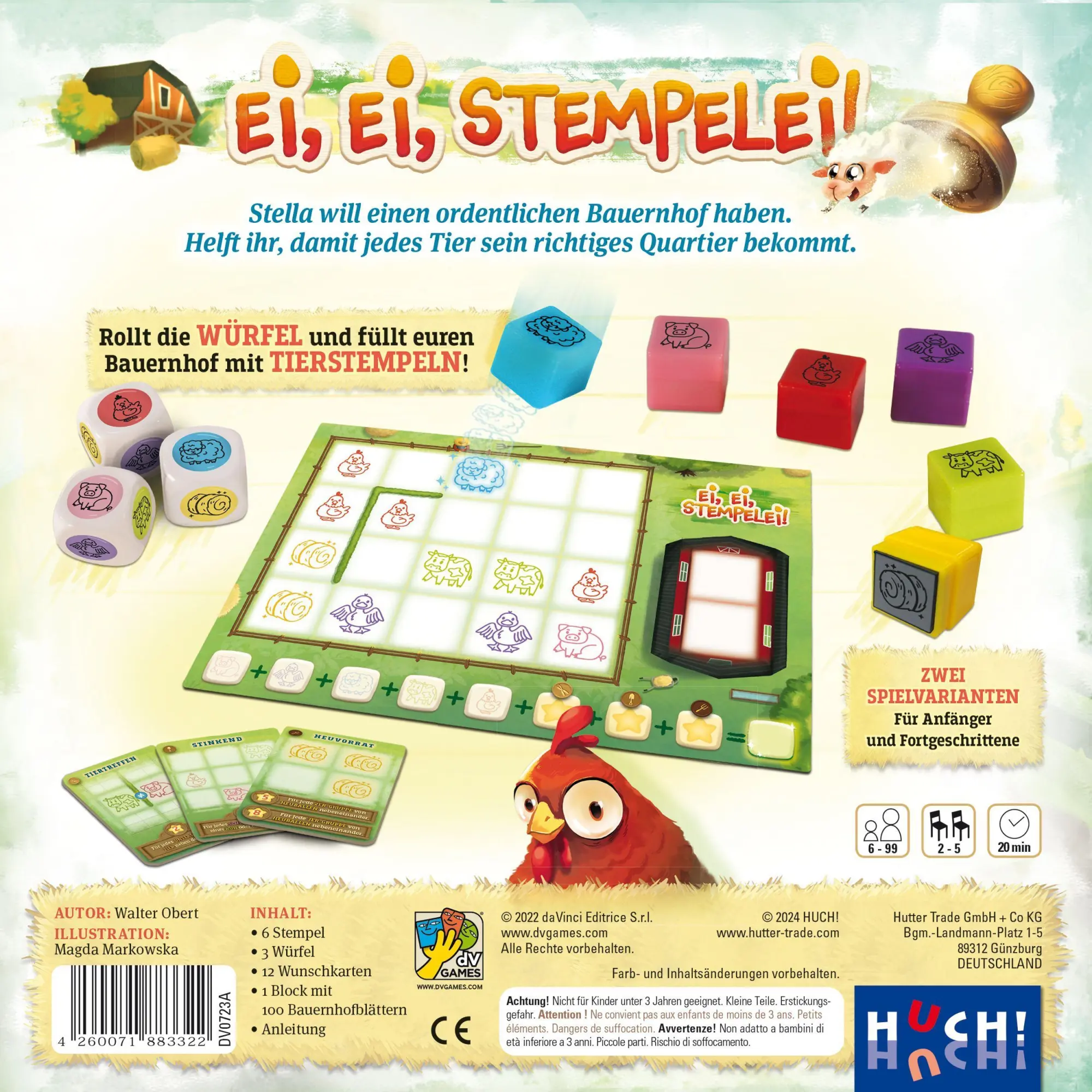 Bild: 4260071883322 | Ei, Ei, Stempelei! | Walter Obert | Spiel | 883322 | Deutsch | 2024
