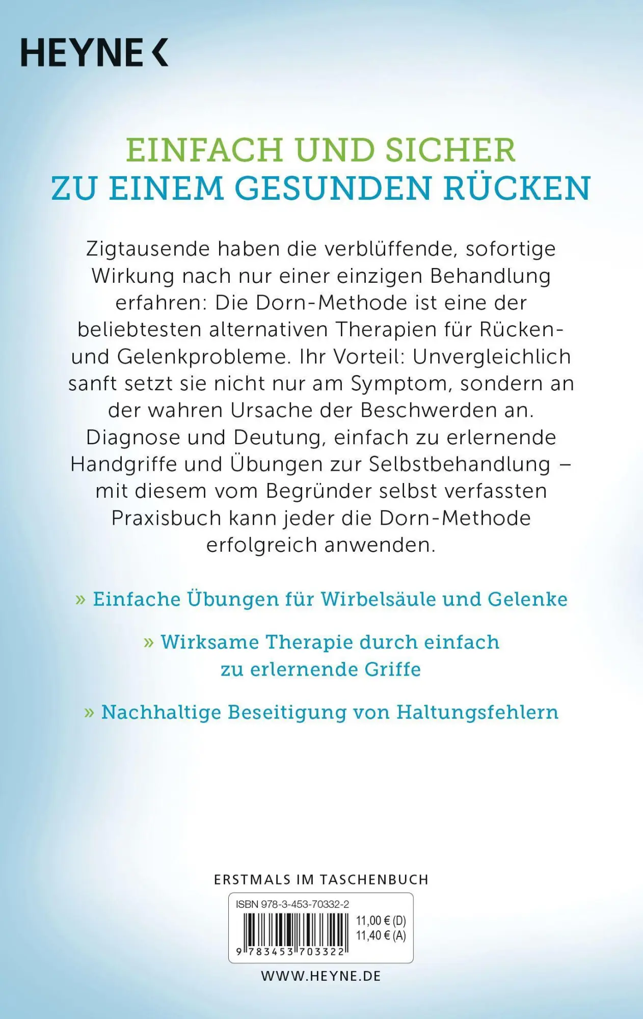 Bild: 9783453703322 | Die ganzheitliche Dorn-Methode | Dieter Dorn | Taschenbuch | 192 S.