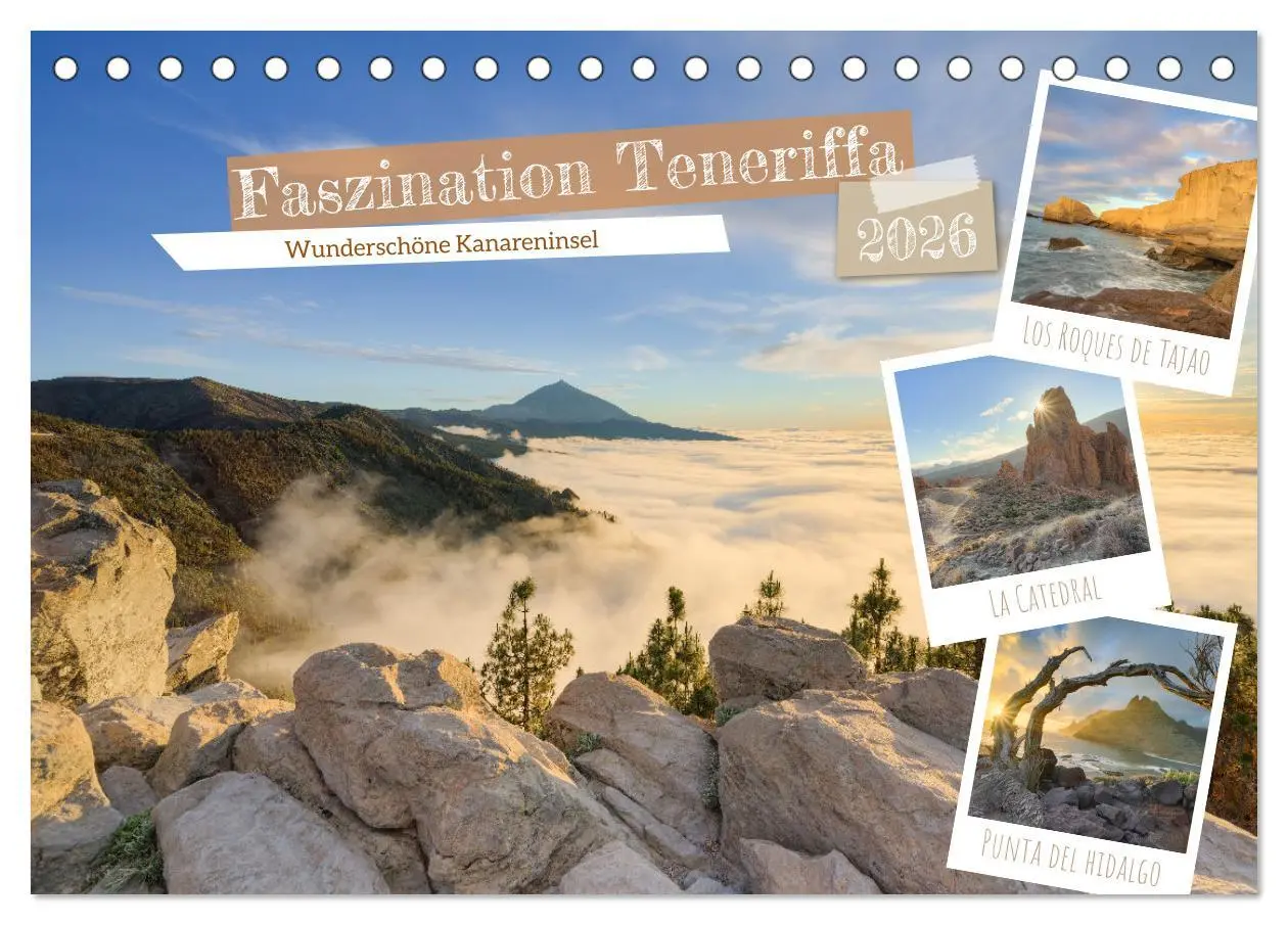 Cover: 9783457383322 | Faszination Teneriffa (Tischkalender 2026 DIN A5 quer), CALVENDO...