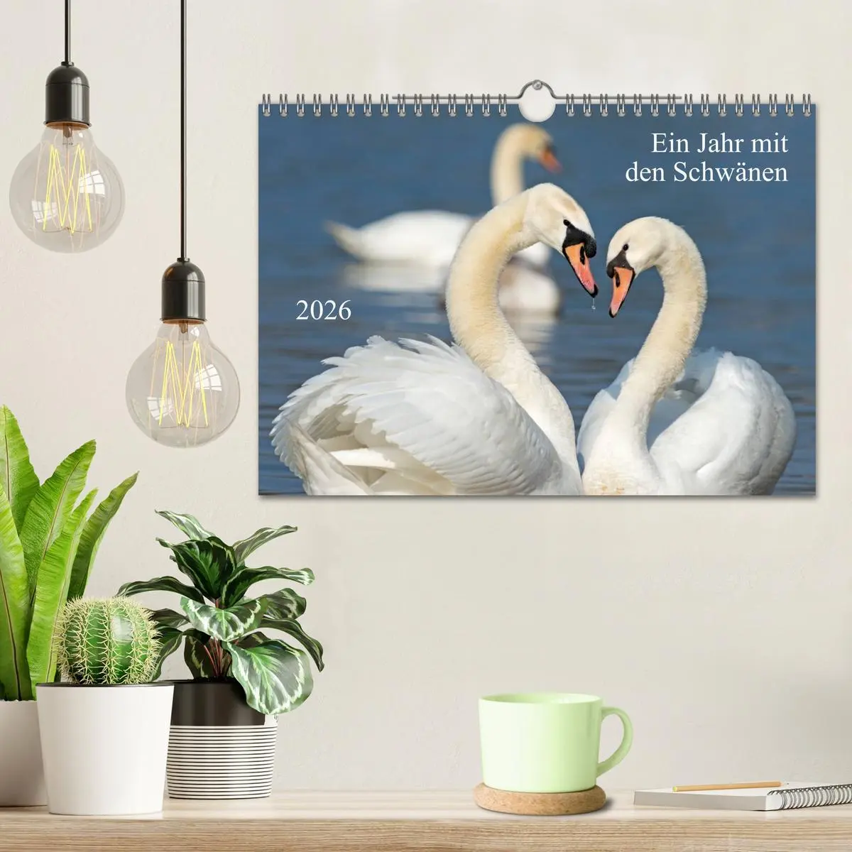 Bild: 9783516093322 | Ein Jahr mit den Schwänen (Wandkalender 2026 DIN A4 quer), CALVENDO...