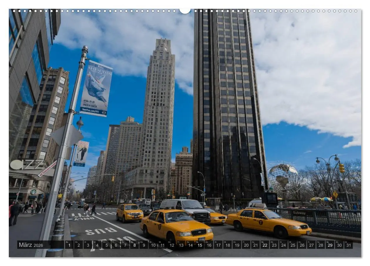 Bild: 9783516163322 | New York (Wandkalender 2026 DIN A2 quer), CALVENDO Monatskalender