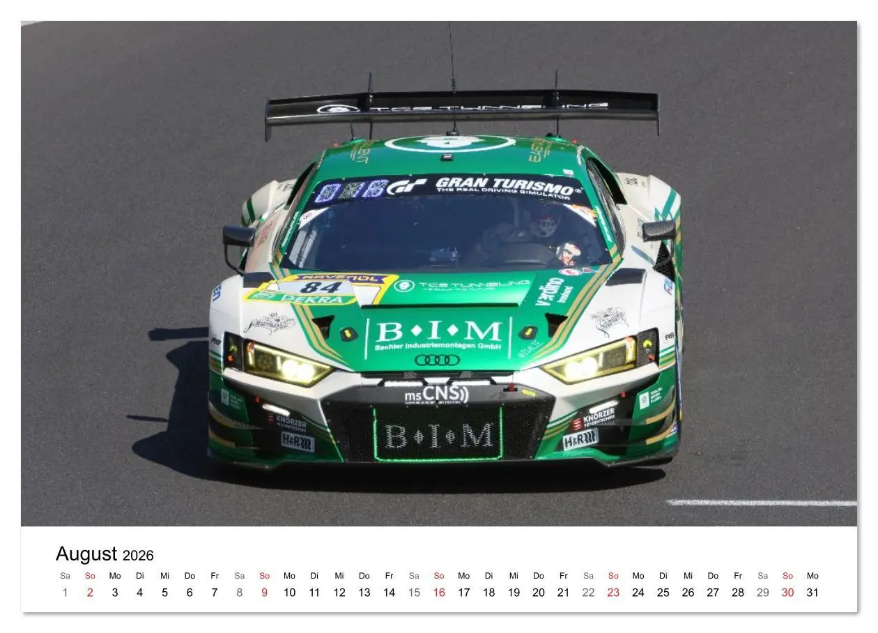 Bild: 9783516233322 | Die Vier Ringe im Motorsport (Wandkalender 2026 DIN A4 quer),...