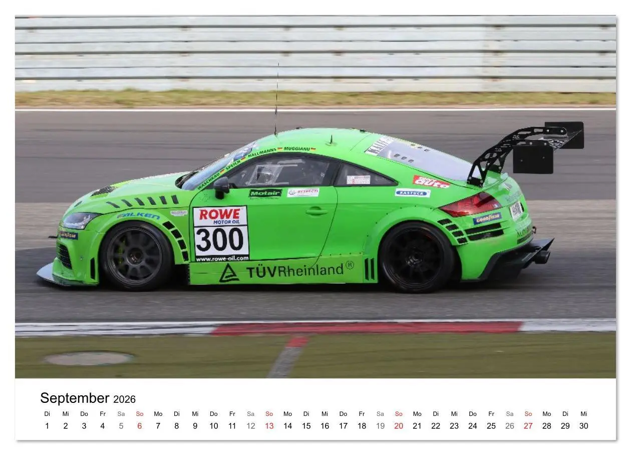 Bild: 9783516233322 | Die Vier Ringe im Motorsport (Wandkalender 2026 DIN A4 quer),...