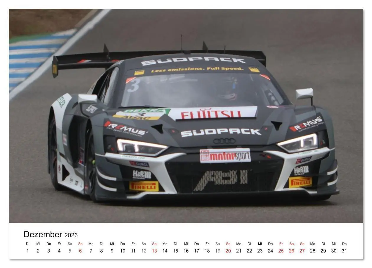 Bild: 9783516233322 | Die Vier Ringe im Motorsport (Wandkalender 2026 DIN A4 quer),...