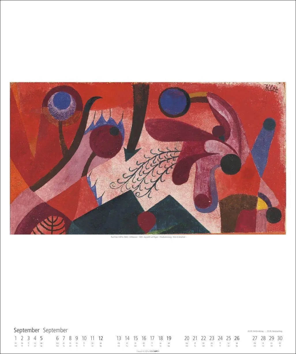 Bild: 9783839903322 | Paul Klee Kalender 2027 | Paul Klee | Kalender | Spiralbindung | 14 S.