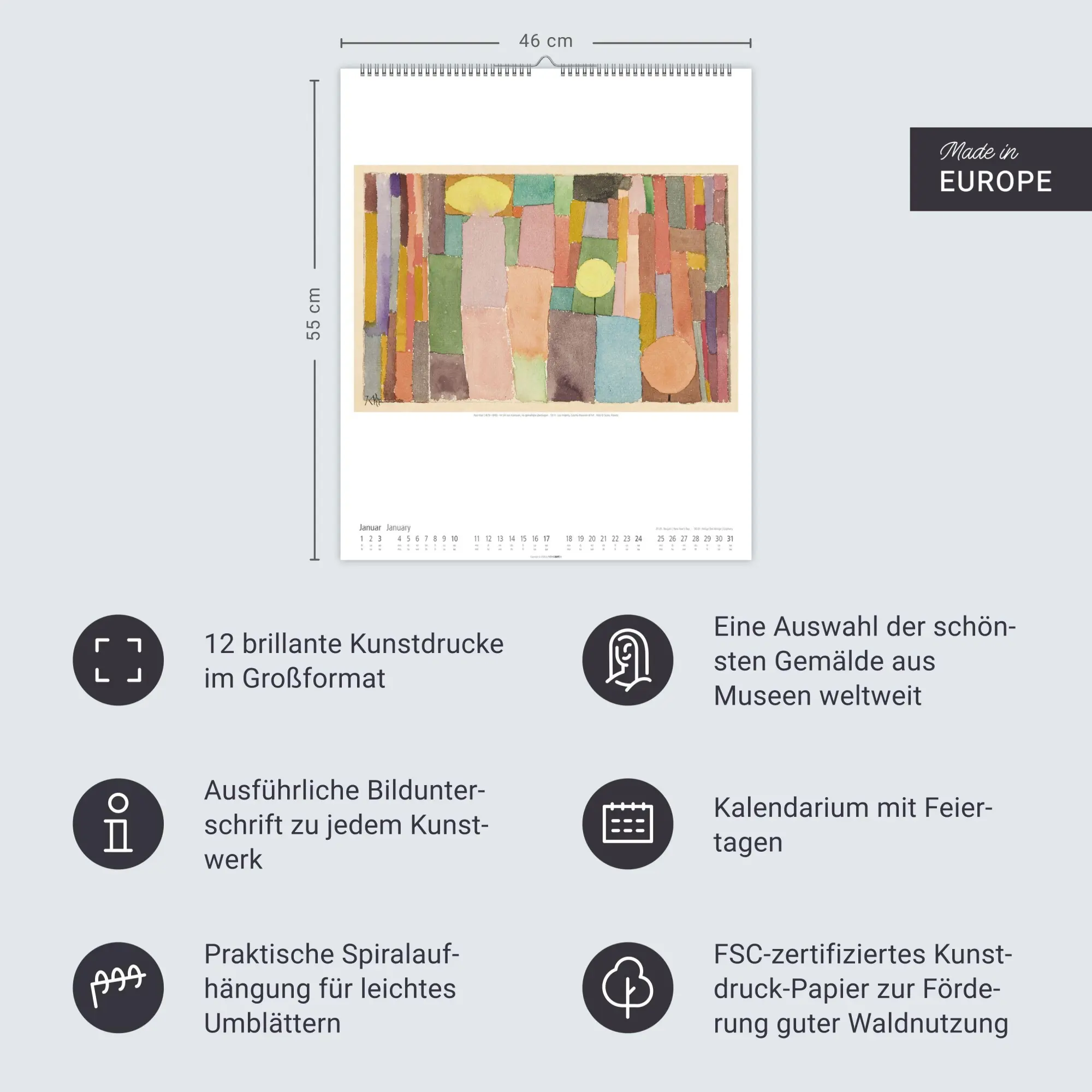 Bild: 9783839903322 | Paul Klee Kalender 2027 | Paul Klee | Kalender | Spiralbindung | 14 S.