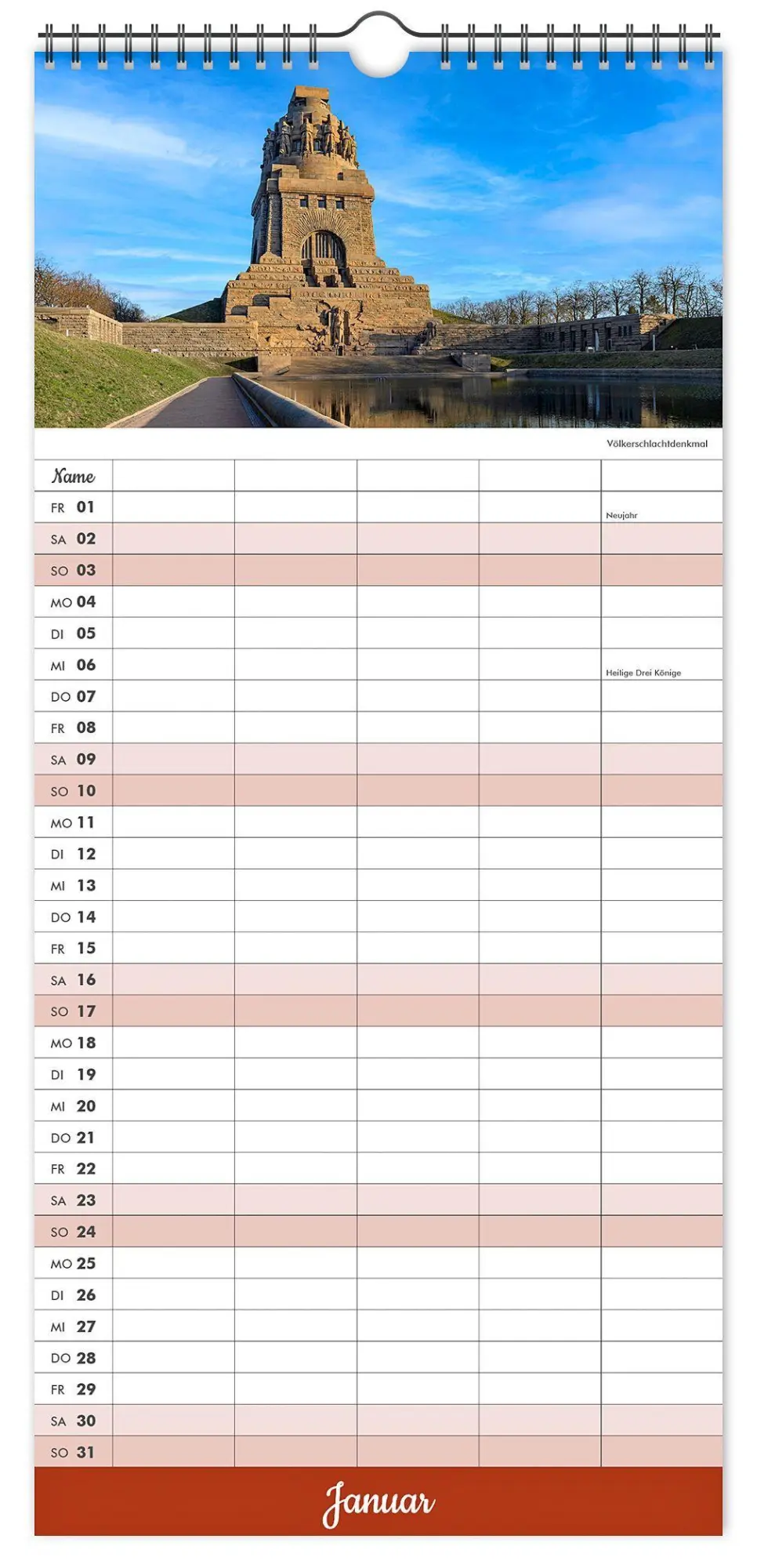 Bild: 9783912303322 | Kalender Familienplaner Leipzig 2027 | K4 Verlag (u. a.) | Kalender