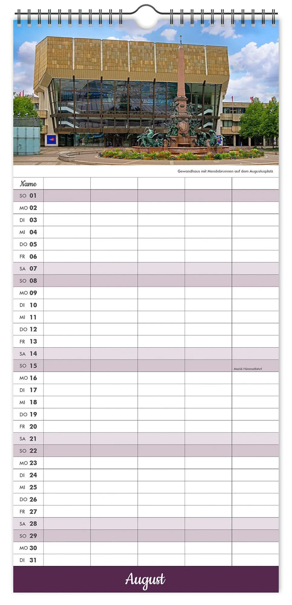 Bild: 9783912303322 | Kalender Familienplaner Leipzig 2027 | K4 Verlag (u. a.) | Kalender