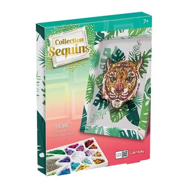 Bild: 3181860203422 | Lansay - Paillettenkunst Tiger | Lansay | Spiel | 3220342 | Deutsch