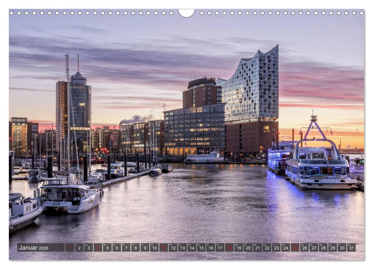 Bild: 9783457513422 | Hamburg - Die Weltstadt an der Waterkant (Wandkalender 2026 DIN A3...
