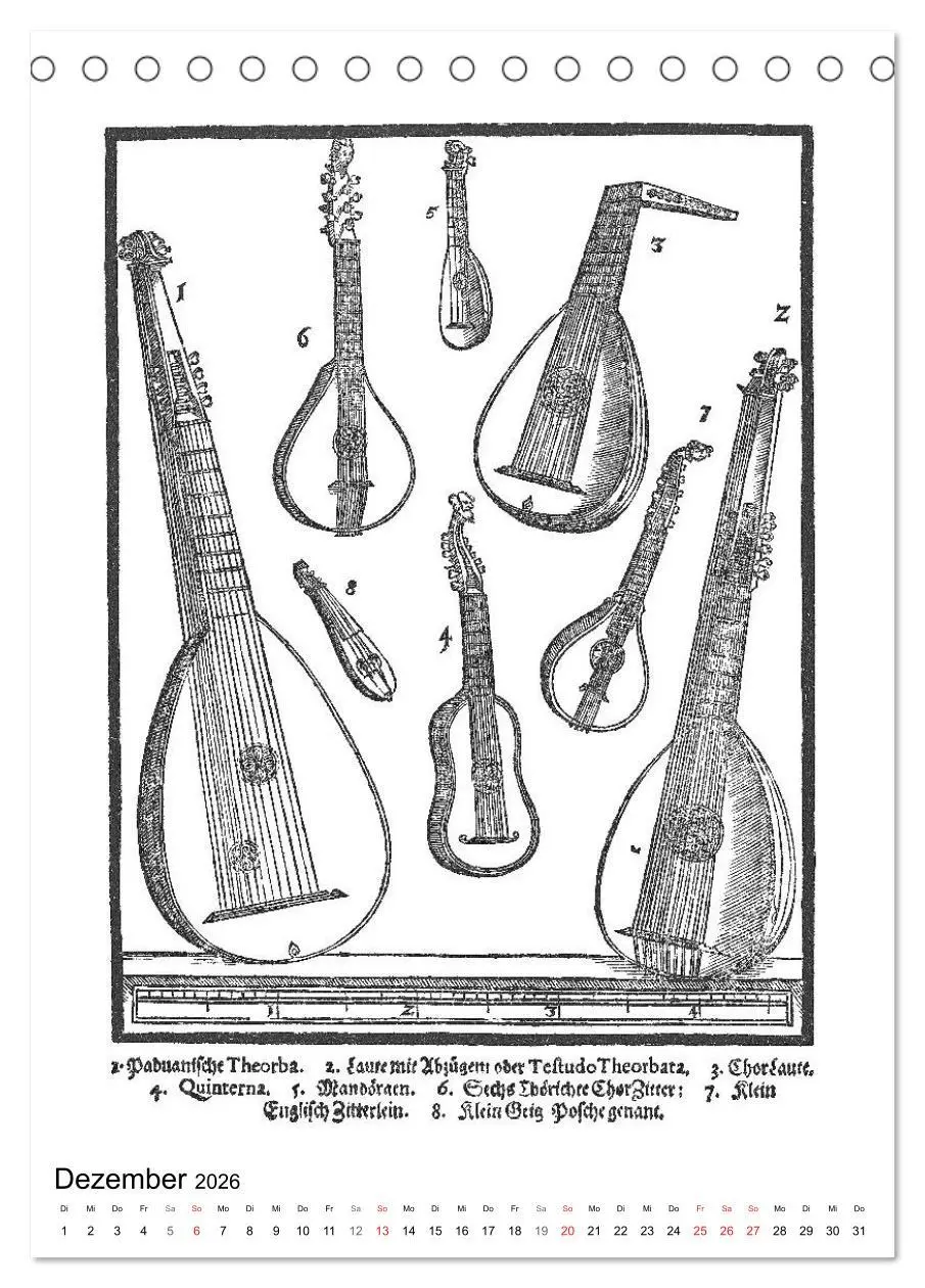 Bild: 9783516393422 | Michael Praetorius Syntagma Musicum (Tischkalender 2026 DIN A5...