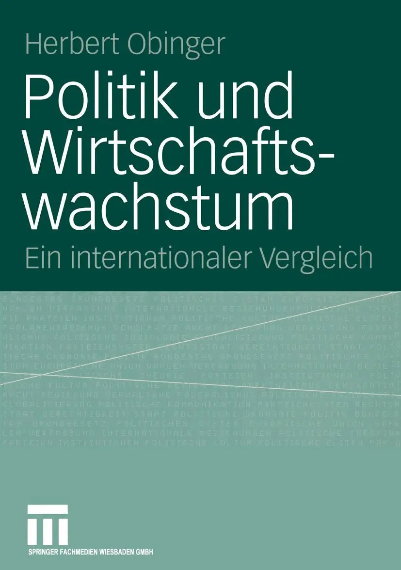 Cover: 9783531143422 | Politik und Wirtschaftswachstum | Ein internationaler Vergleich | Buch