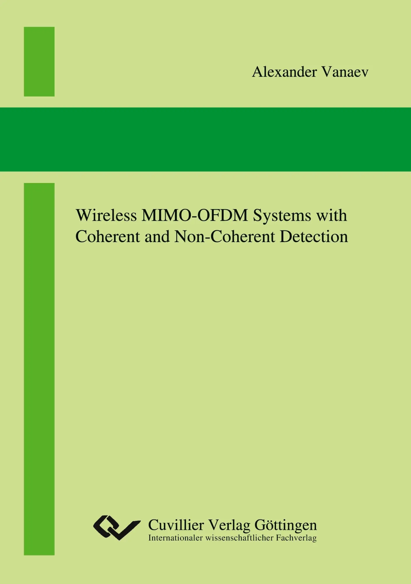 Cover: 9783954043422 | Wireless MIMO-OFDM Systems with Coherent and Non-Coherent Detection