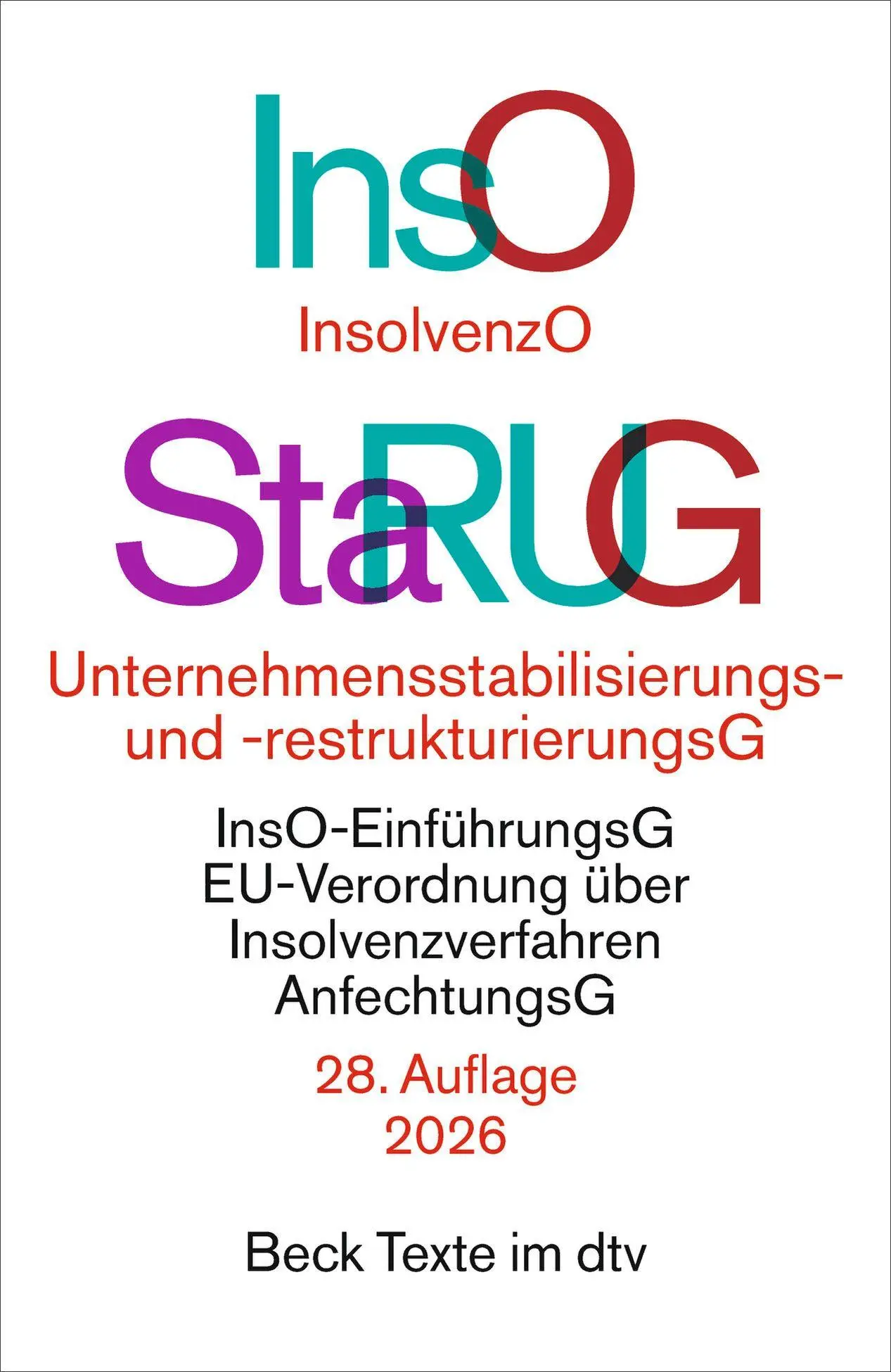 Cover: 9783423533522 | Insolvenzordnung / Unternehmensstabilisierungs- und...