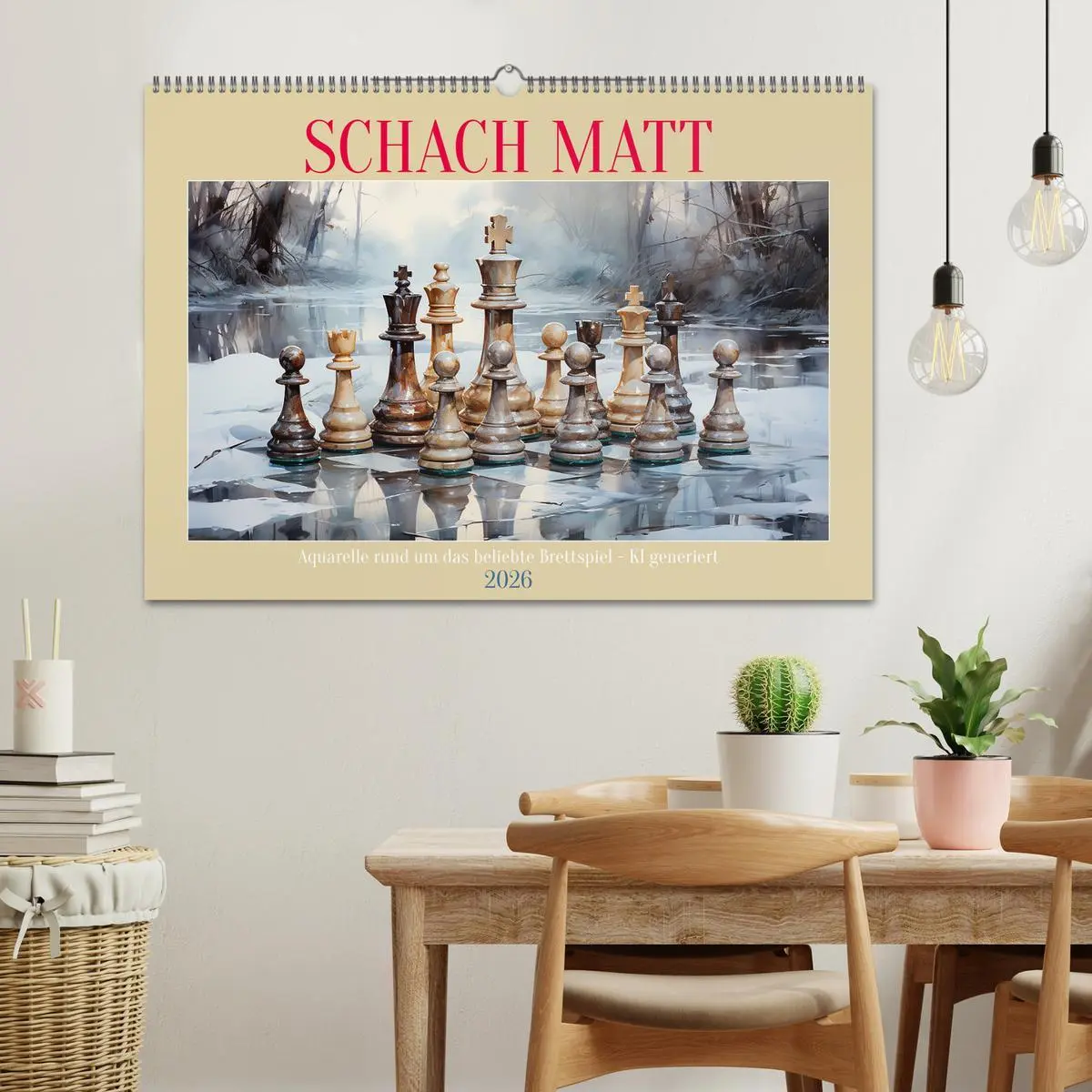 Bild: 9783457503522 | Schach Matt (Wandkalender 2026 DIN A2 quer), CALVENDO Monatskalender