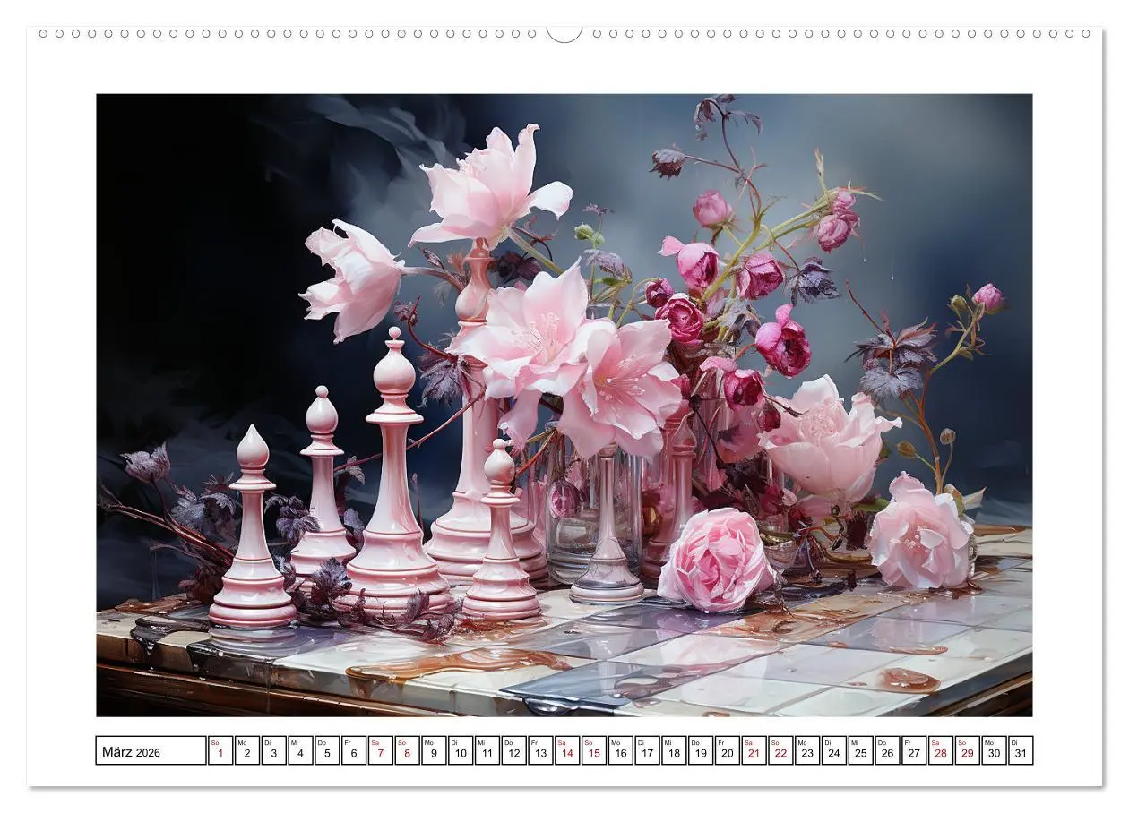 Bild: 9783457503522 | Schach Matt (Wandkalender 2026 DIN A2 quer), CALVENDO Monatskalender