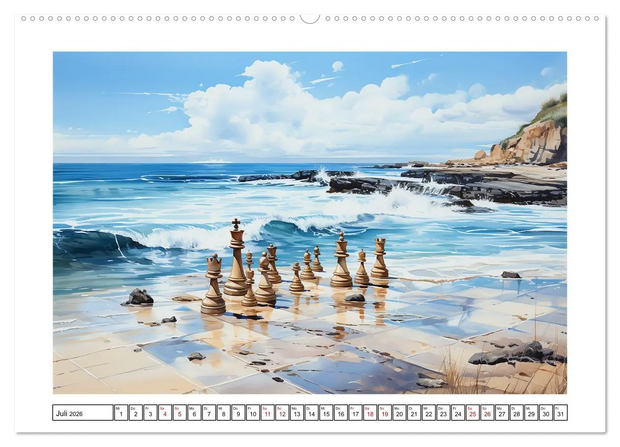 Bild: 9783457503522 | Schach Matt (Wandkalender 2026 DIN A2 quer), CALVENDO Monatskalender