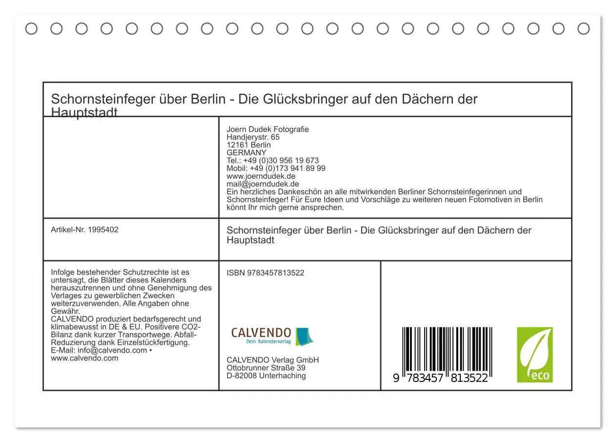 Bild: 9783457813522 | Schornsteinfeger über Berlin - Die Glücksbringer auf den Dächern...