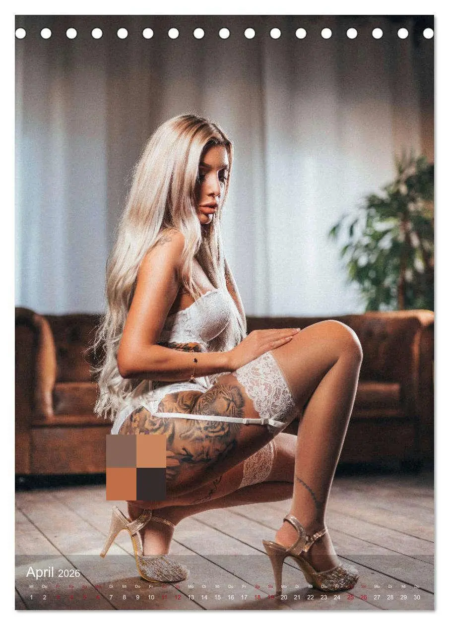 Bild: 9783516383522 | Christina - Tattoo Girls (Tischkalender 2026 DIN A5 hoch), CALVENDO...