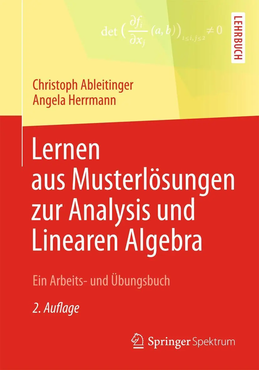 Cover: 9783658023522 | Lernen aus Musterlösungen zur Analysis und Linearen Algebra | Buch