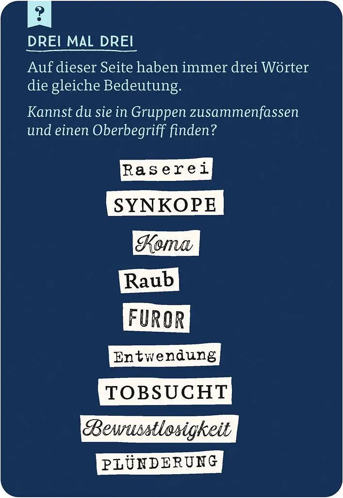 Bild: 9783964553522 | Das große Quiz der Synonyme | Nicola Berger | Taschenbuch | 75 S.