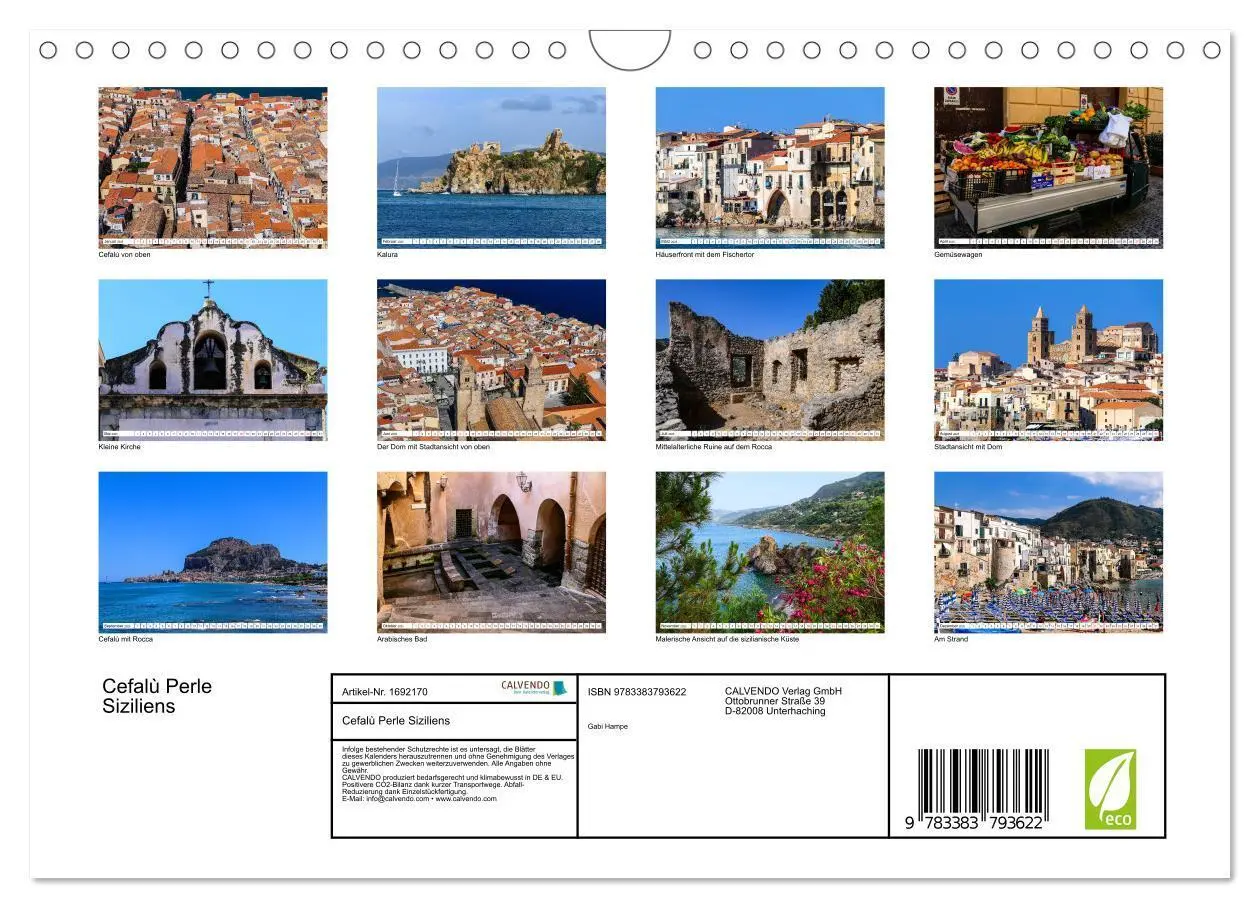 Bild: 9783383793622 | Cefalù Perle Siziliens (Wandkalender 2025 DIN A4 quer), CALVENDO...