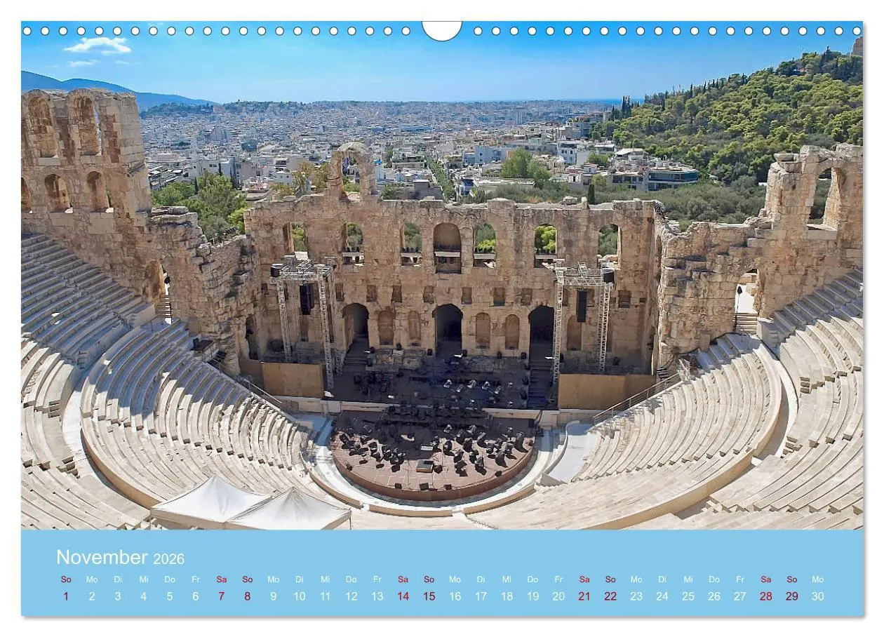 Bild: 9783457803622 | Geliebtes Athen (Wandkalender 2026 DIN A3 quer), CALVENDO...