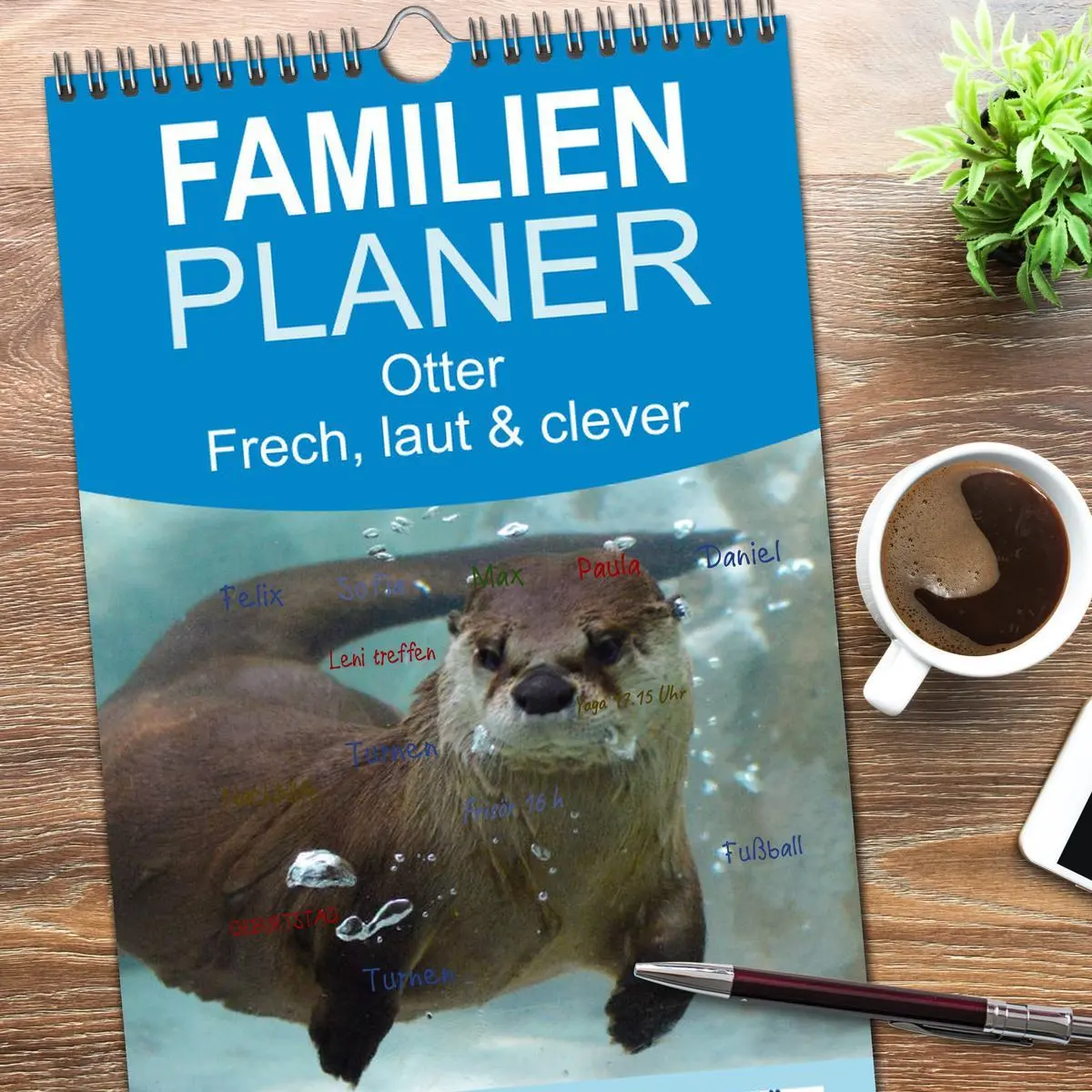 Bild: 9783516513622 | Familienplaner 2026 - Otter. Frech, laut und clever mit 5 Spalten...