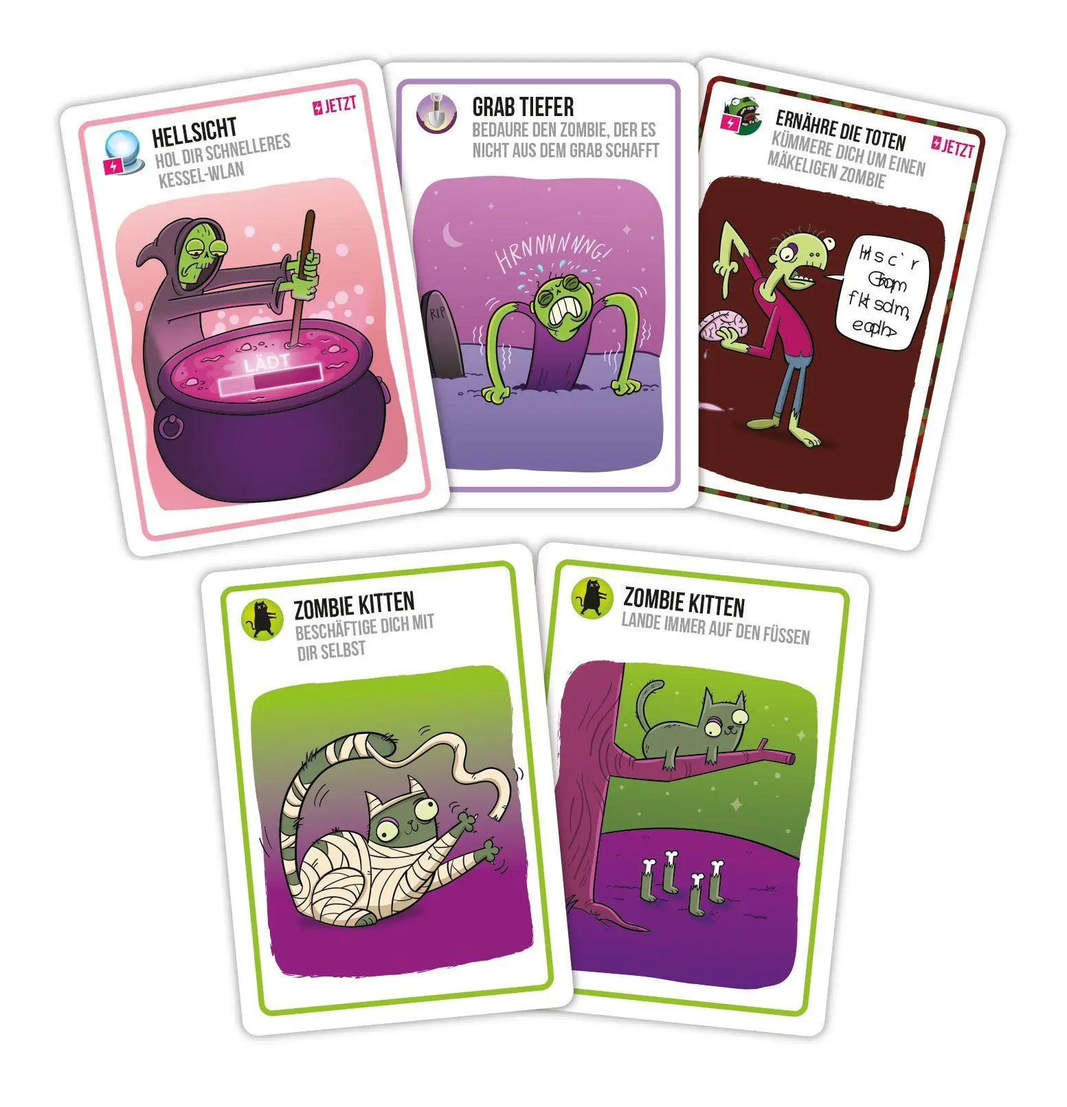 Bild: 810083043722 | Zombie Kittens | Matthew Inman (u. a.) | Spiel | 61 Karten | EXKD0024