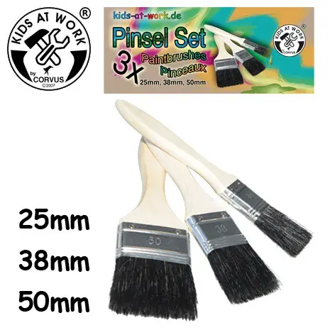 Cover: 4047542603722 | Corvus A600372 - Pinsel Set, 3 tlg., 50mm, 38mm, 25mm, Malen,...