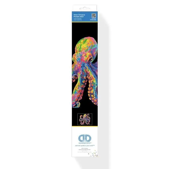 Bild: 4895225943722 | DIAMOND DOTZ - Diamond Painting Neon Oktopus | Kit (Bastelset) | 2026