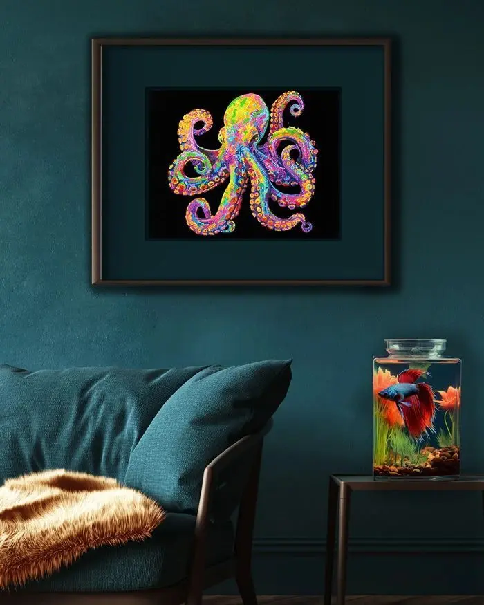 Bild: 4895225943722 | DIAMOND DOTZ - Diamond Painting Neon Oktopus | Kit (Bastelset) | 2026