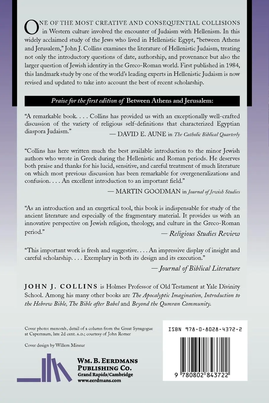Rückseite: 9780802843722 | Between Athens and Jerusalem | John J. Collins | Taschenbuch | 1999