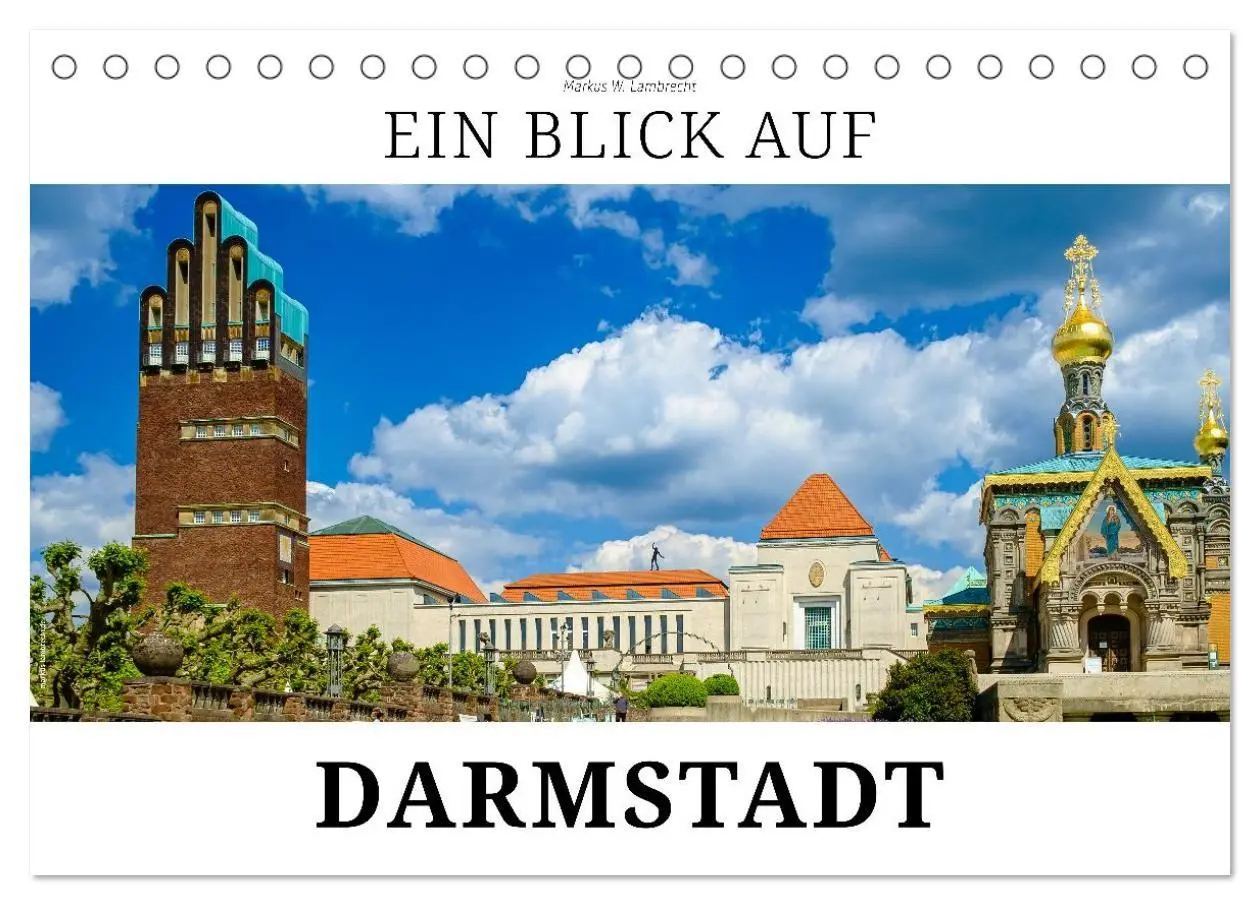 Cover: 9783516813722 | Ein Blick auf Darmstadt in Farbe (Tischkalender 2027 DIN A5 quer),...