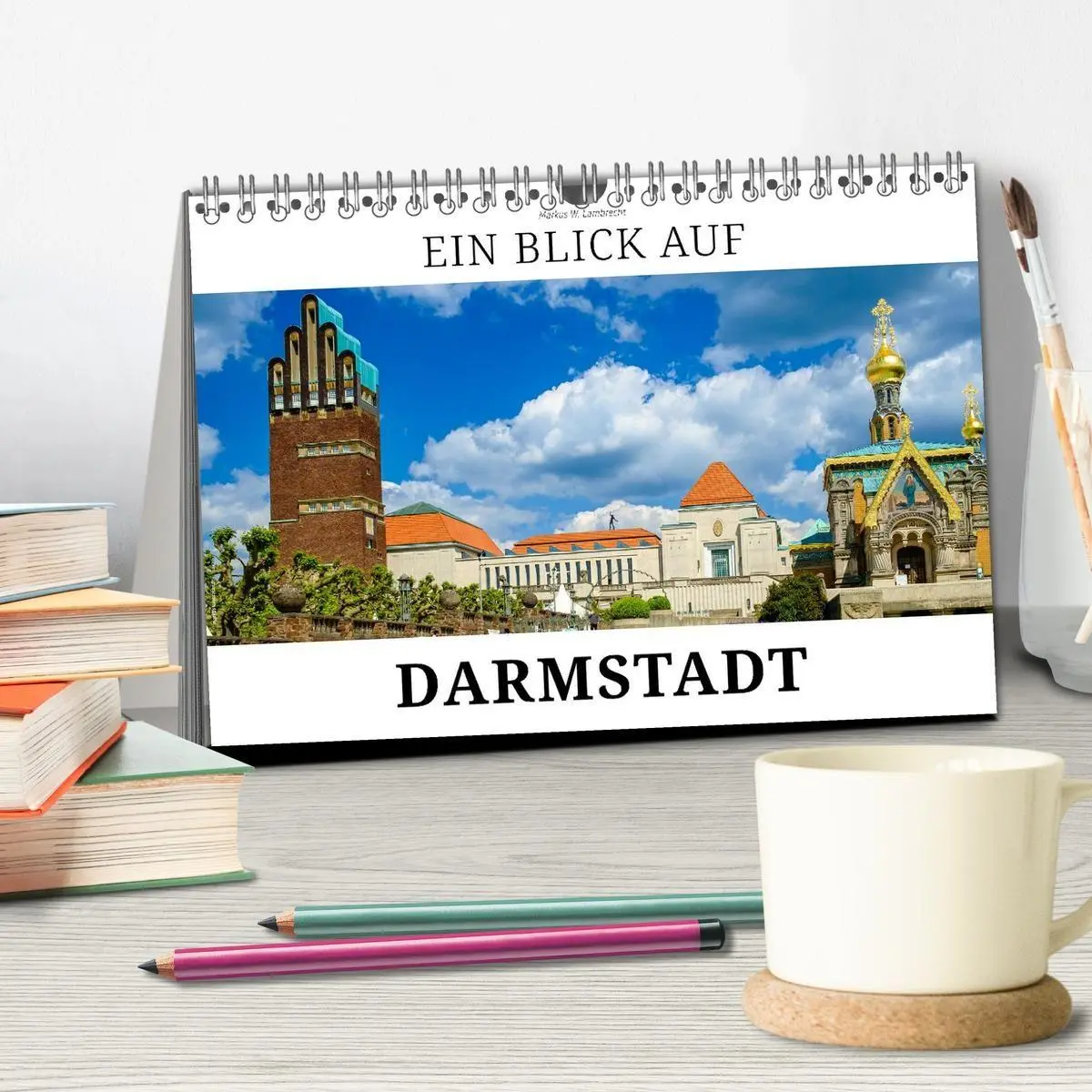 Bild: 9783516813722 | Ein Blick auf Darmstadt in Farbe (Tischkalender 2027 DIN A5 quer),...