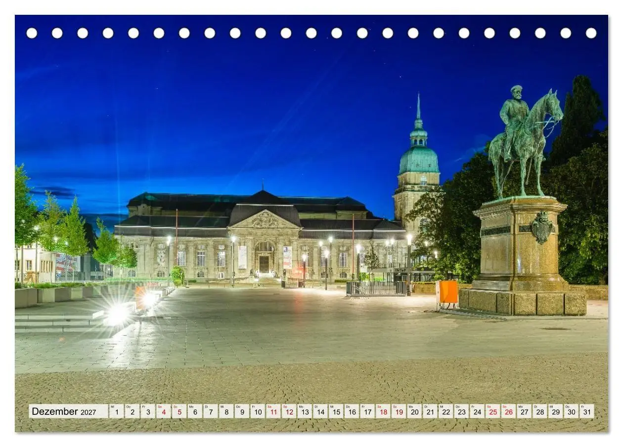 Bild: 9783516813722 | Ein Blick auf Darmstadt in Farbe (Tischkalender 2027 DIN A5 quer),...