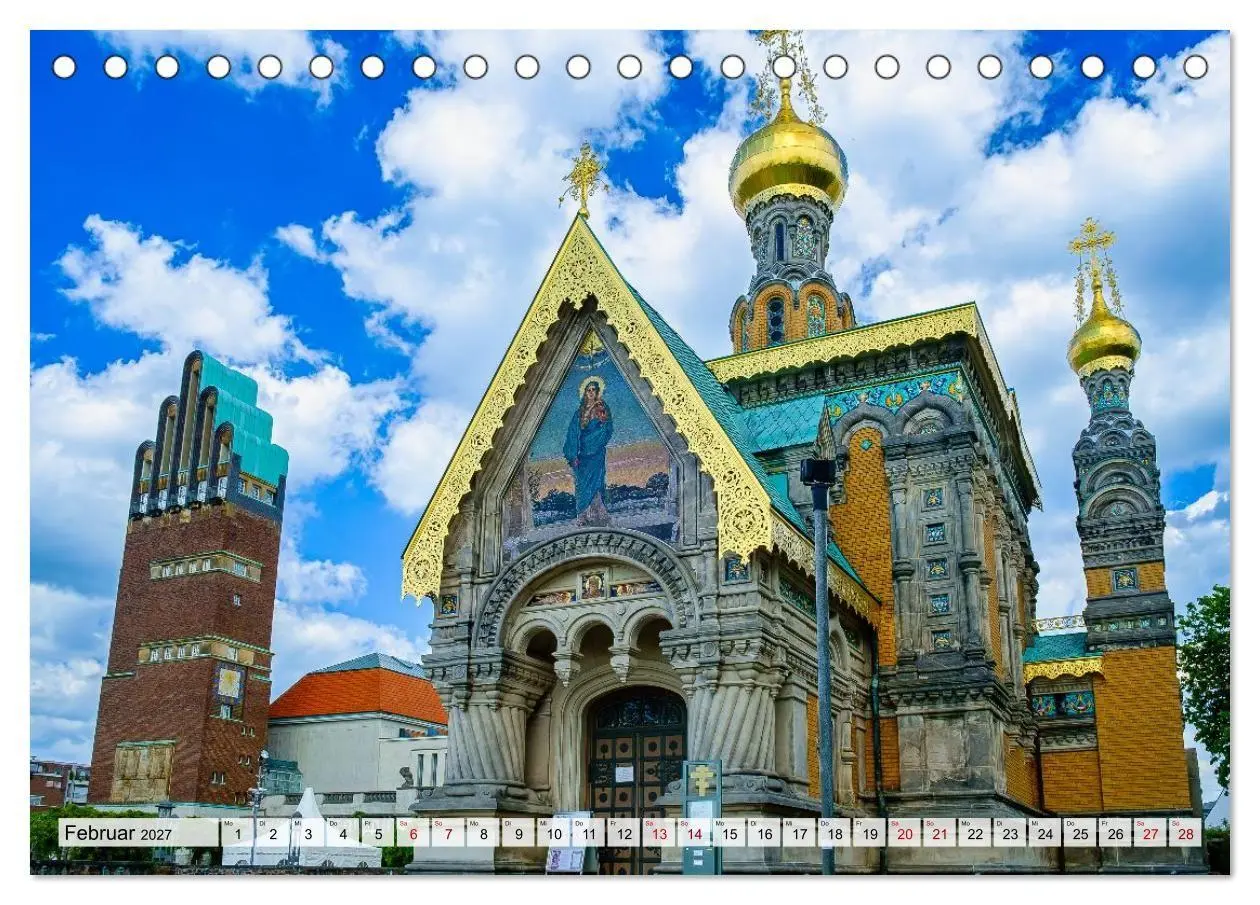 Bild: 9783516813722 | Ein Blick auf Darmstadt in Farbe (Tischkalender 2027 DIN A5 quer),...