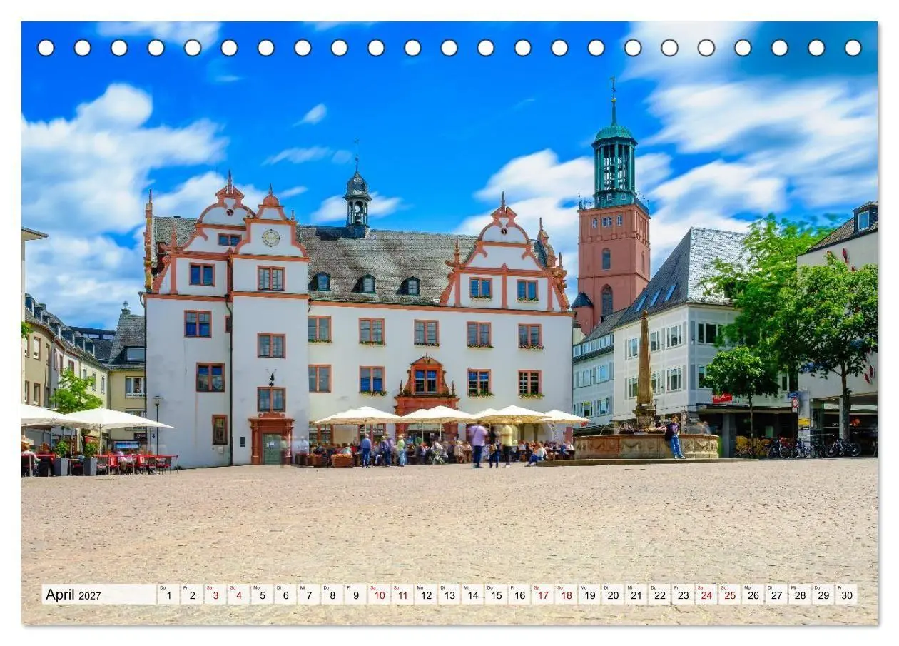 Bild: 9783516813722 | Ein Blick auf Darmstadt in Farbe (Tischkalender 2027 DIN A5 quer),...