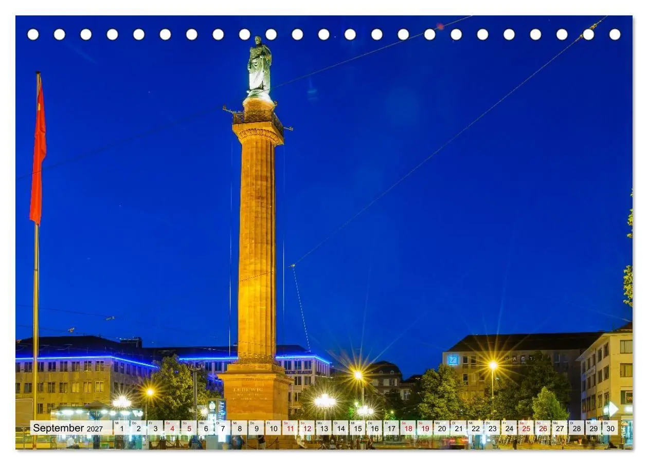 Bild: 9783516813722 | Ein Blick auf Darmstadt in Farbe (Tischkalender 2027 DIN A5 quer),...