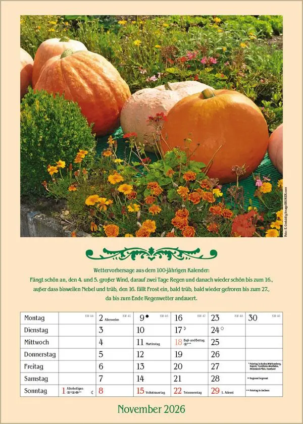 Bild: 9783731883722 | Landleben mit Hundertjährigem Kalender 2026 | Verlag Korsch | Kalender