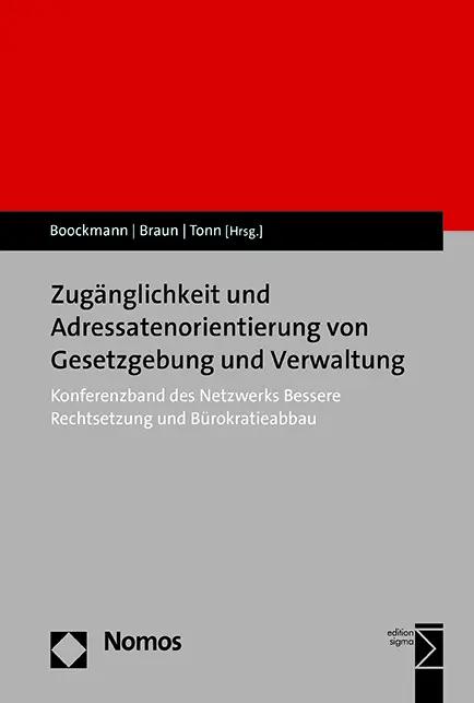 Cover: 9783756013722 | Zugänglichkeit und Adressatenorientierung von Gesetzgebung und...