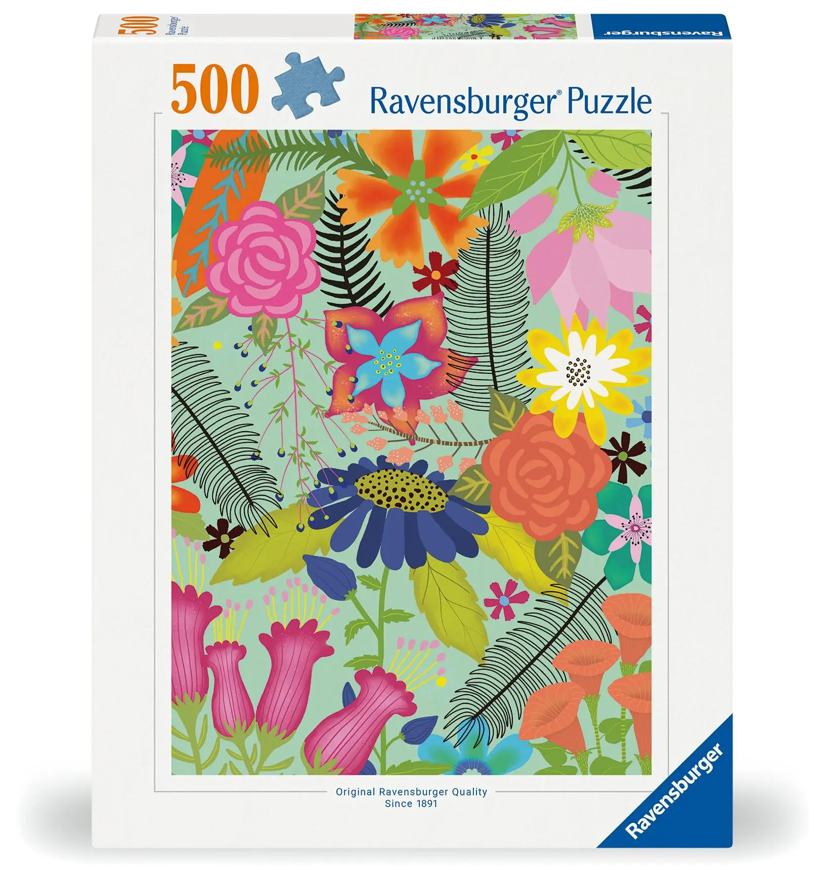 Cover: 4005555013822 | Erwachsenenpuzzle 500 Teile - Blumenjungle | Spiel | 12001382 | 2025