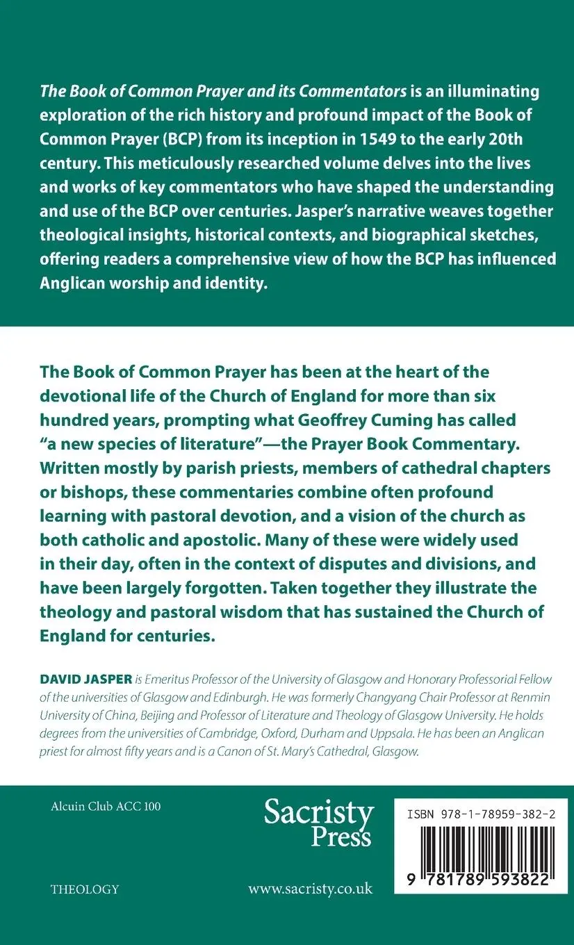 Rückseite: 9781789593822 | The Book of Common Prayer and its Commentators 1655-1901 | Jasper