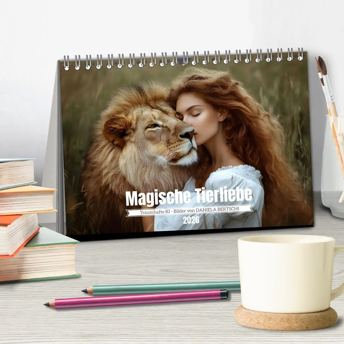 Bild: 9783457333822 | Magische Tierliebe (Tischkalender 2026 DIN A5 quer), CALVENDO...