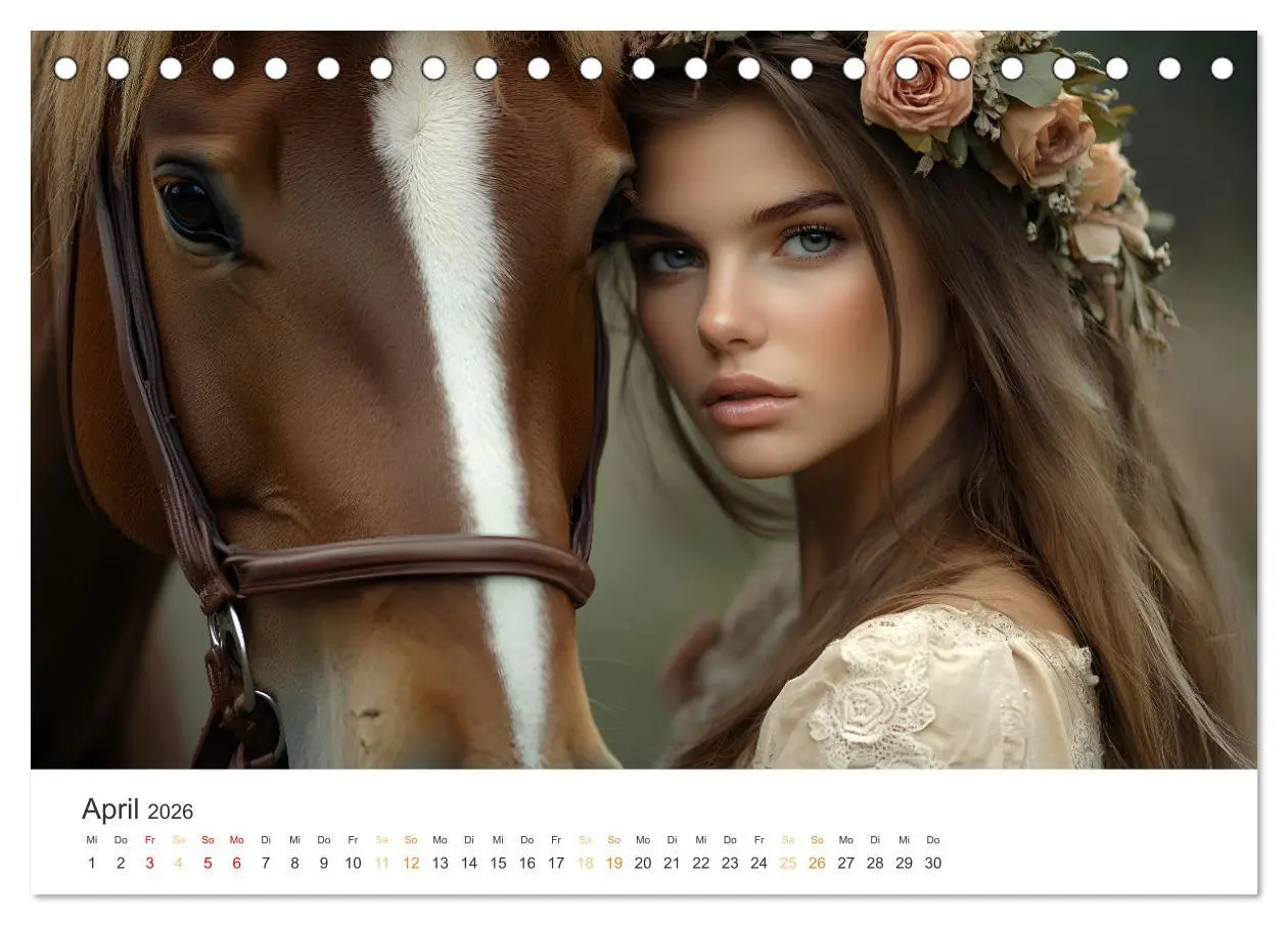 Bild: 9783457333822 | Magische Tierliebe (Tischkalender 2026 DIN A5 quer), CALVENDO...