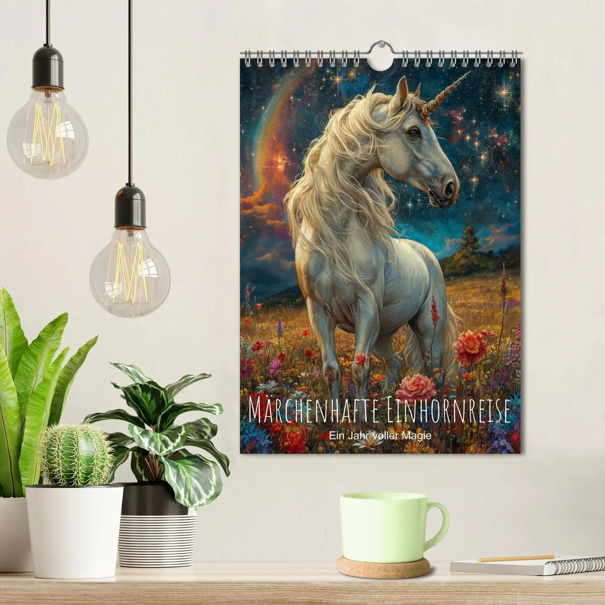 Bild: 9783516283822 | Märchenhafte Einhornreise - Ein Jahr voller Magie (Wandkalender...