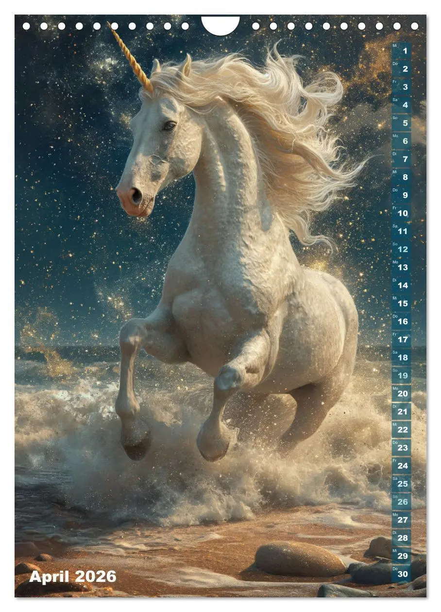 Bild: 9783516283822 | Märchenhafte Einhornreise - Ein Jahr voller Magie (Wandkalender...