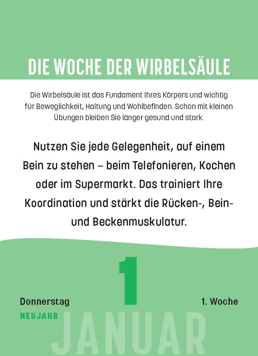Bild: 9783517103822 | Gesundheit für jeden Tag 2026 - Tagesabreißkalender zum Aufstellen...