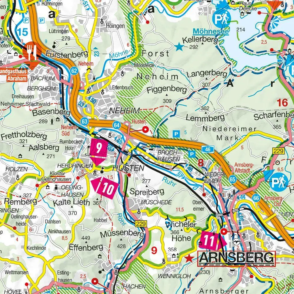 Bild: 9783829743822 | MARCO POLO Freizeitkarte 17 Sauerland, Siegerland 1:110.000 | Deutsch